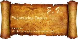 Pajenszky Imola névjegykártya